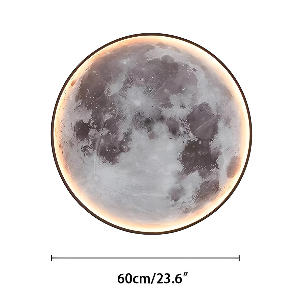 Tsukiko – Runde Mond Design-Wandlampe