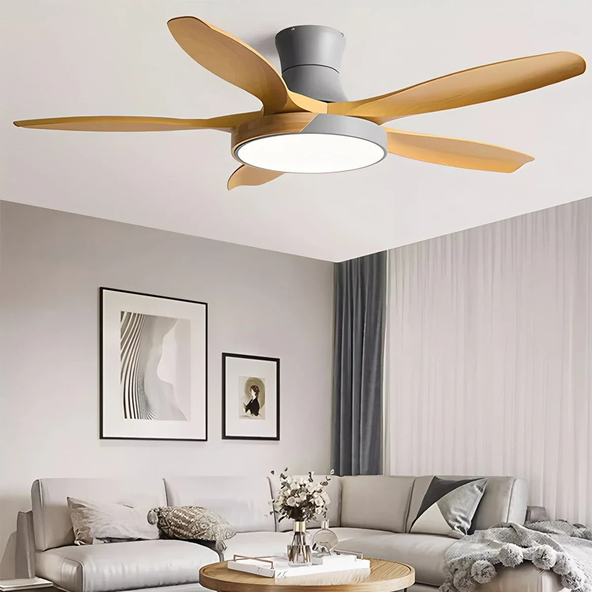 Kazuki – Nordische Ventilator Deckenleuchte