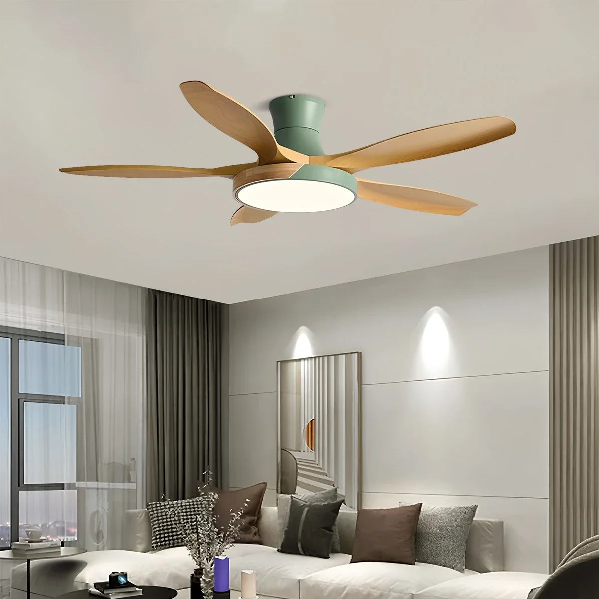Kazuki – Nordische Ventilator Deckenleuchte