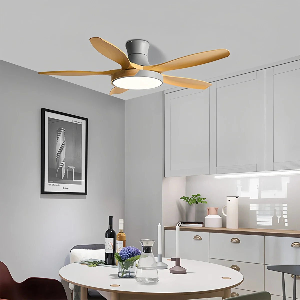 Kazuki – Nordische Ventilator Deckenleuchte