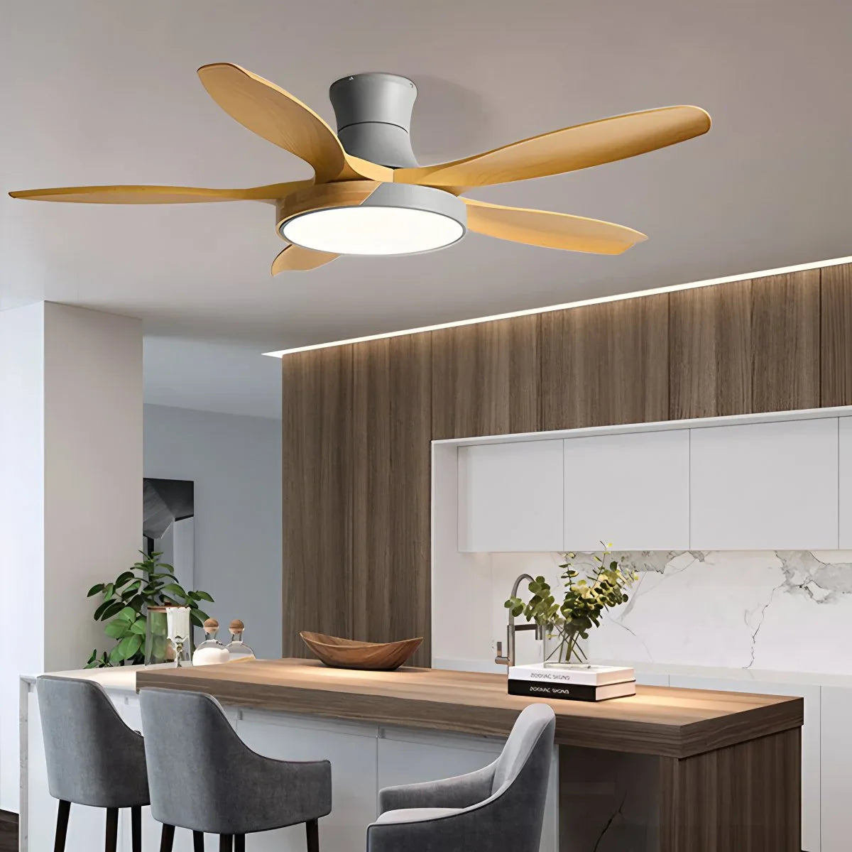 Kazuki – Nordische Ventilator Deckenleuchte