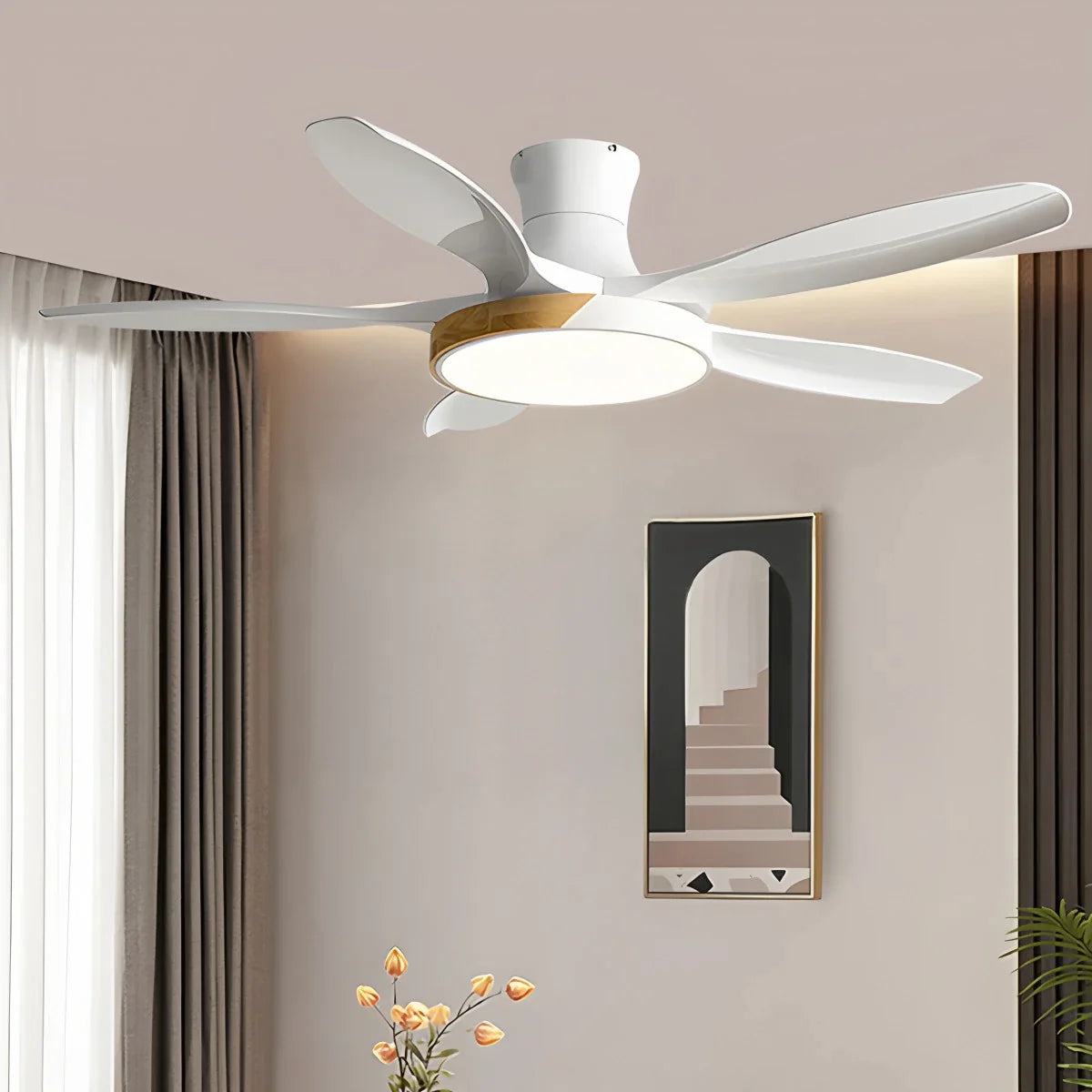 Kazuki – Nordische Ventilator Deckenleuchte