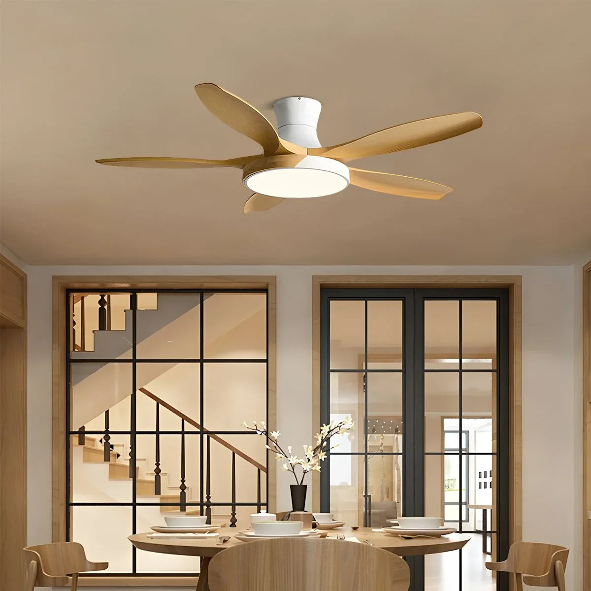 Kazuki – Nordische Ventilator Deckenleuchte