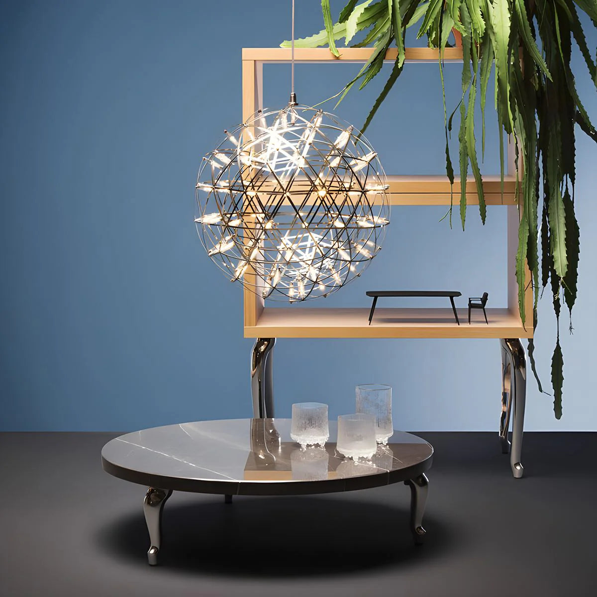 Reina – LED Kugel Design-Kronleuchter