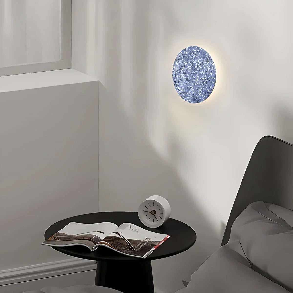 Yura – Nordische Terrazzo Wandlampe Rund