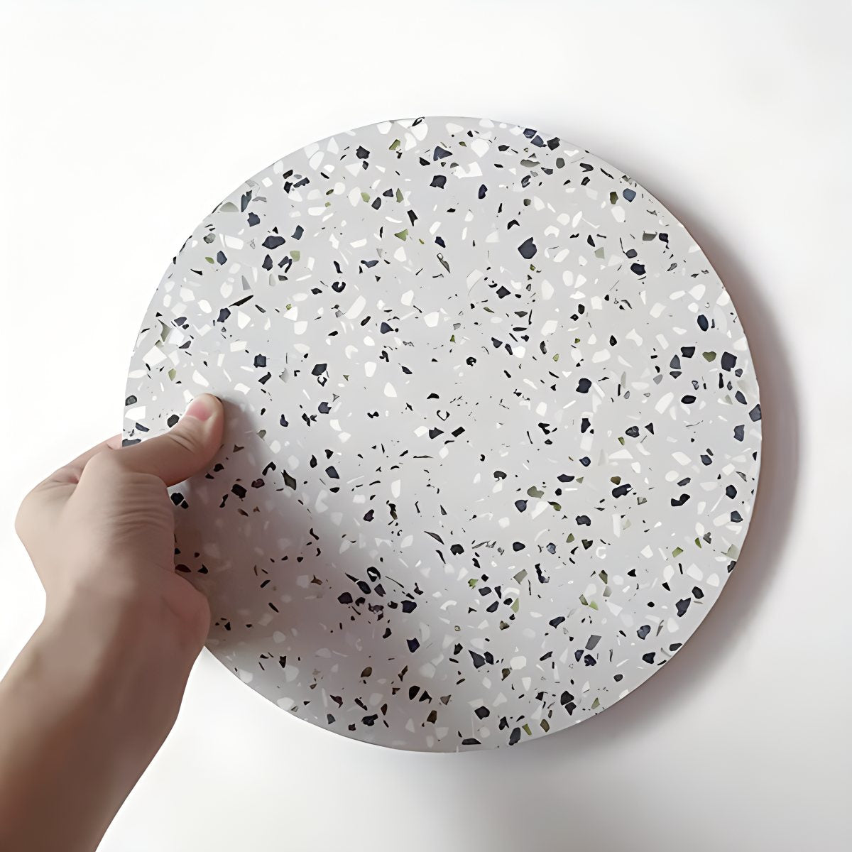 Yura – Nordische Terrazzo Wandlampe Rund