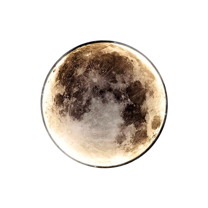 Tsukiko – Runde Mond Design-Wandlampe