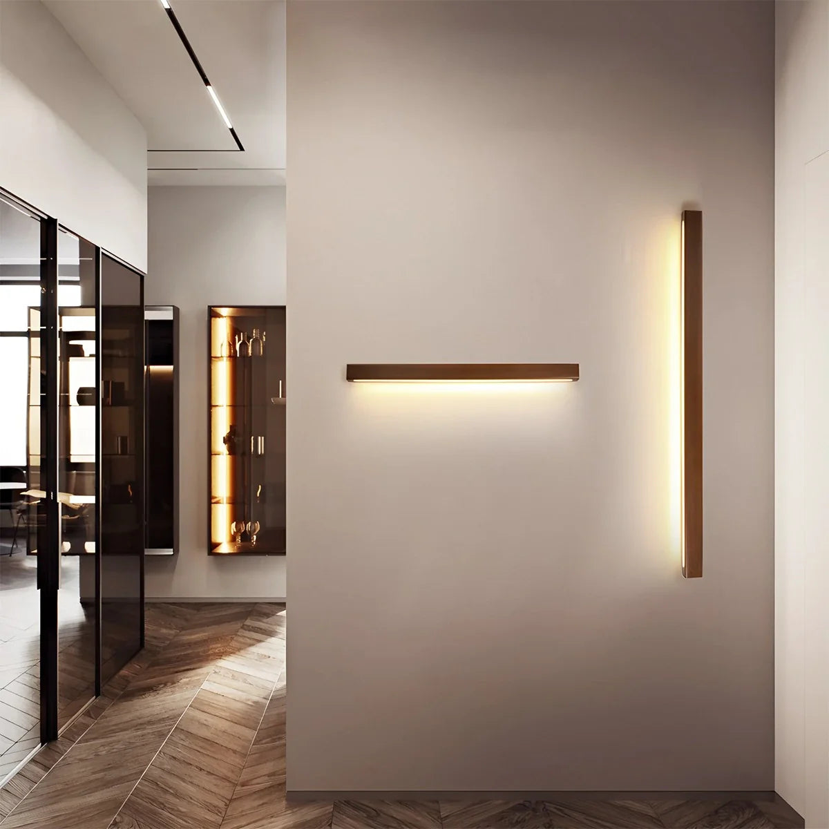 Hinata – Holz Design-Wandleuchte