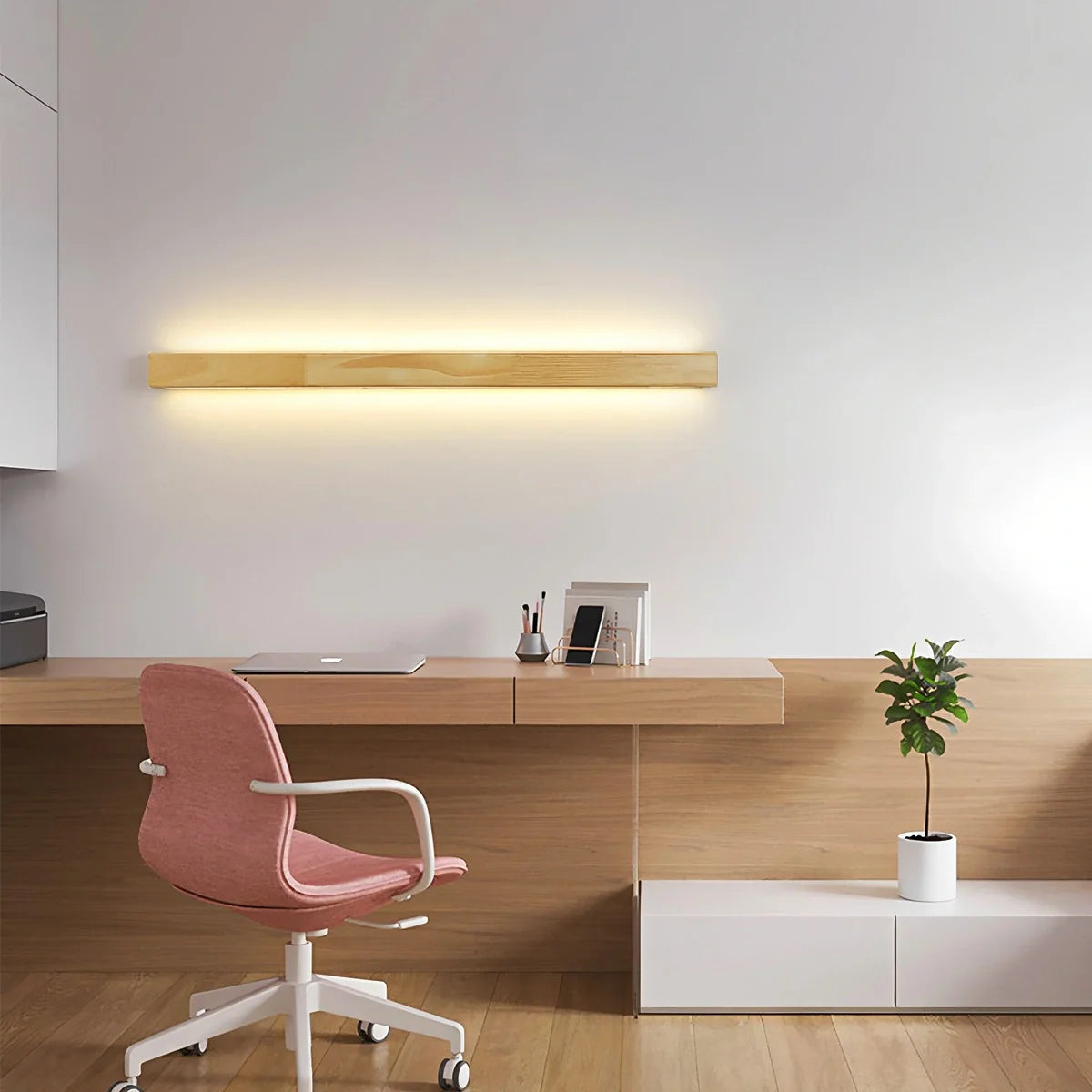 Hinata – Holz Design-Wandleuchte