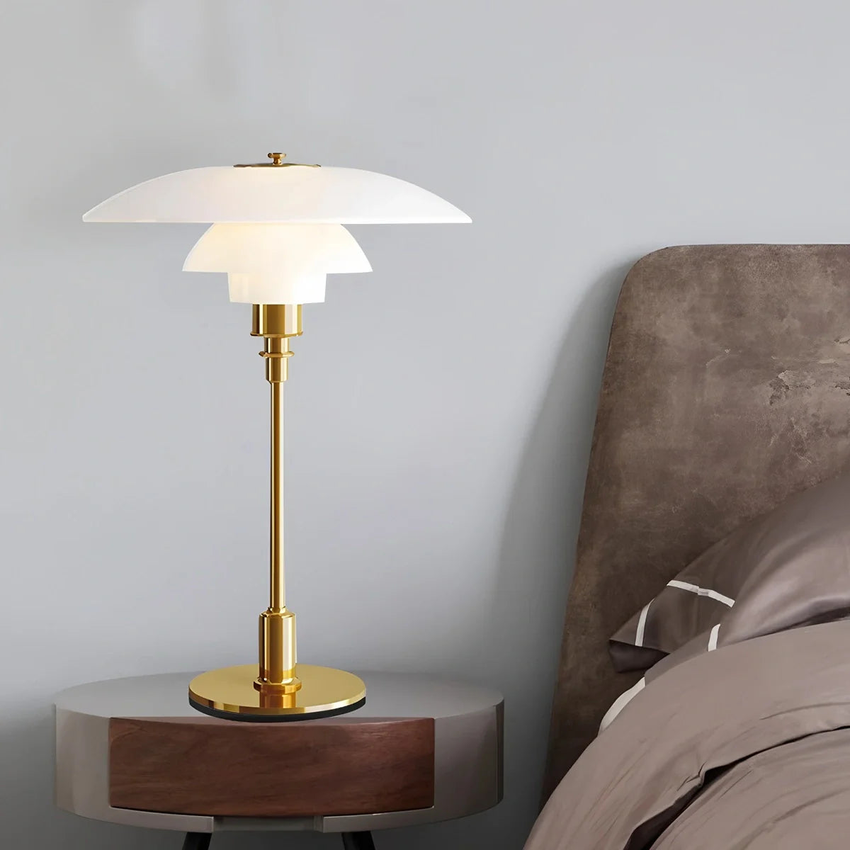 Akemi – Künstlerische Glas Tischlampe