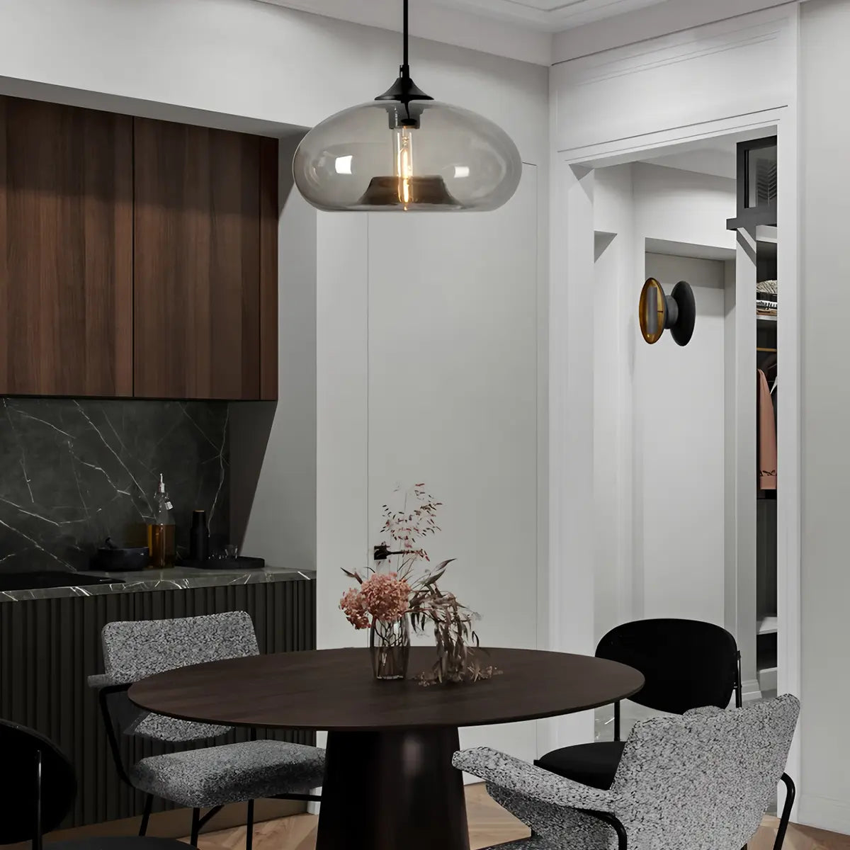 Riku – Nordic Loft Glas-Hängeleuchte