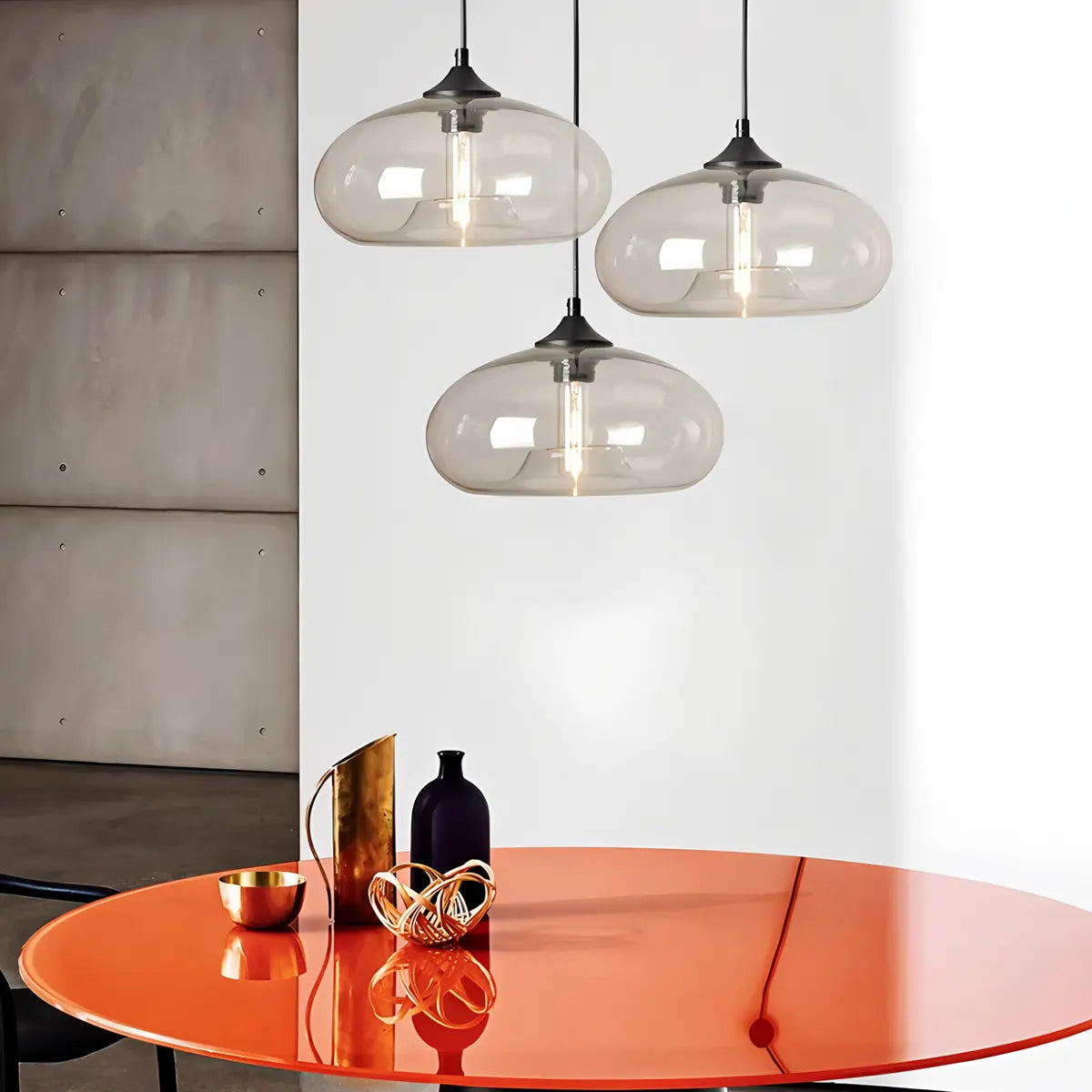 Riku – Nordic Loft Glas-Hängeleuchte
