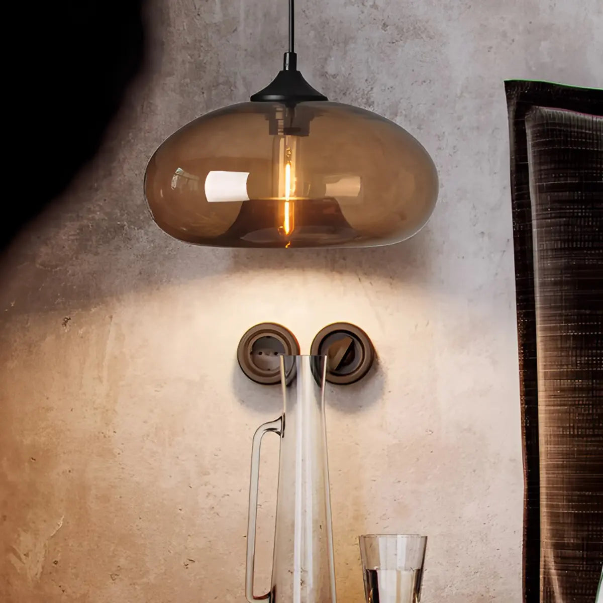 Riku – Nordic Loft Glas-Hängeleuchte