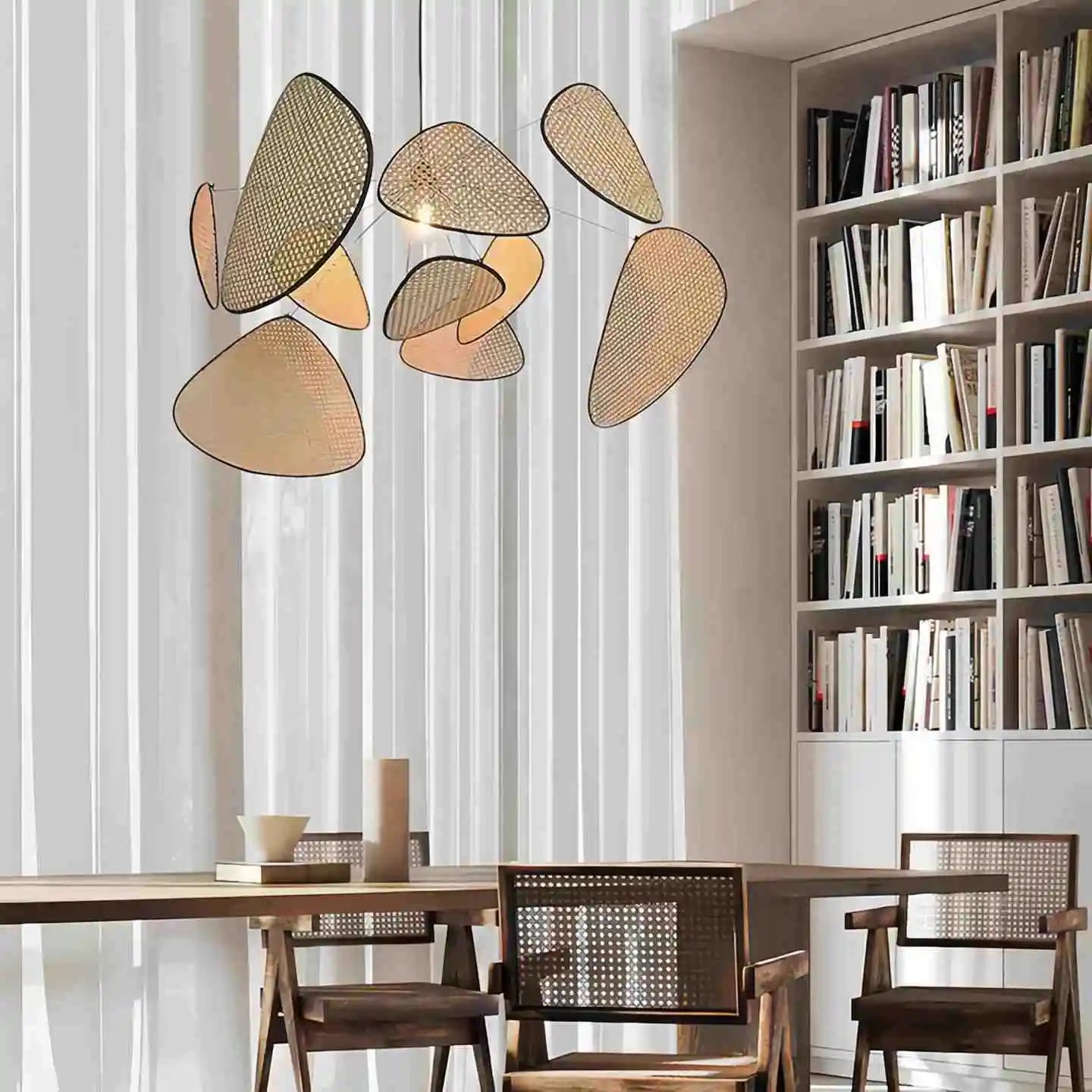 Kiyomi – Japanische Rattan Pendelleuchte