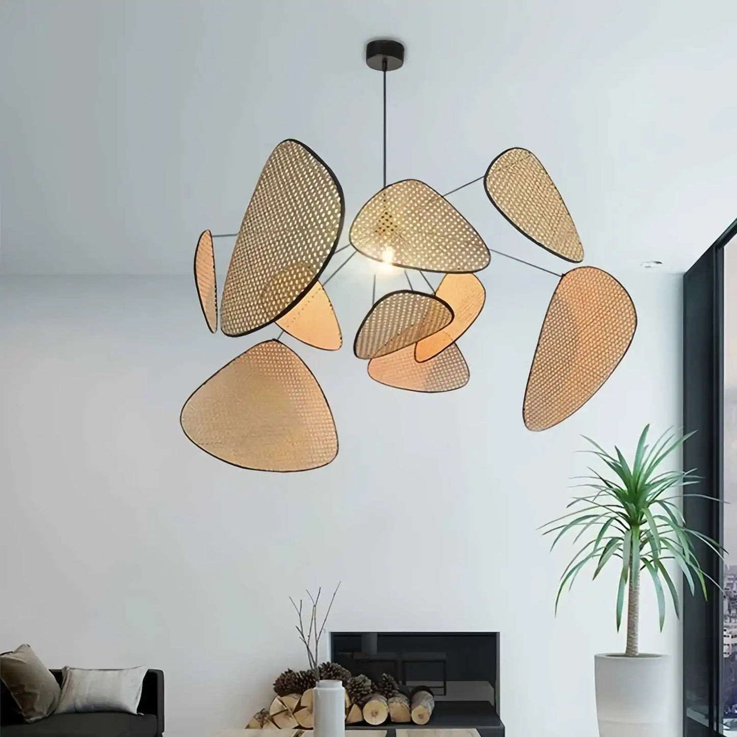 Kiyomi – Japanische Rattan Pendelleuchte