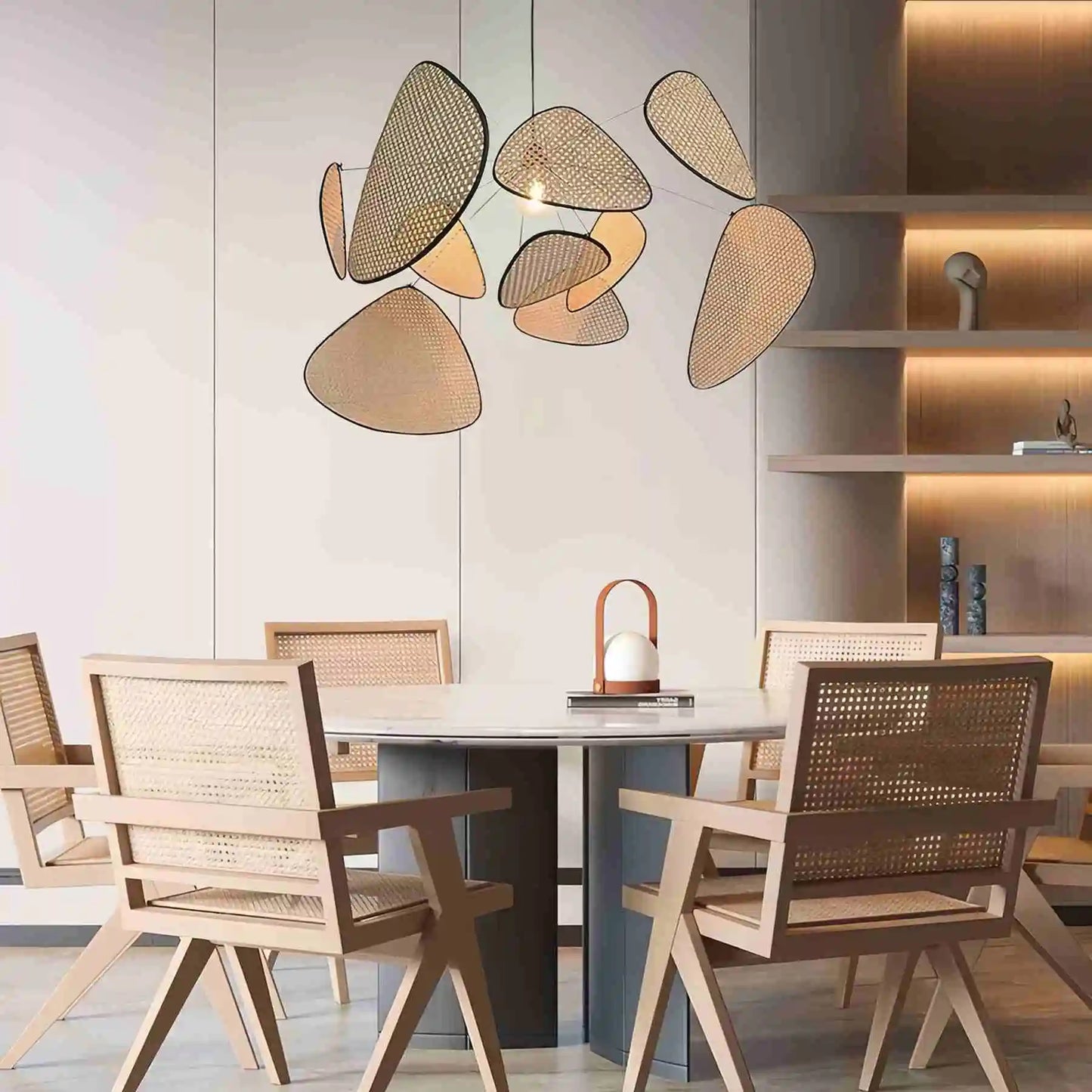 Kiyomi – Japanische Rattan Pendelleuchte