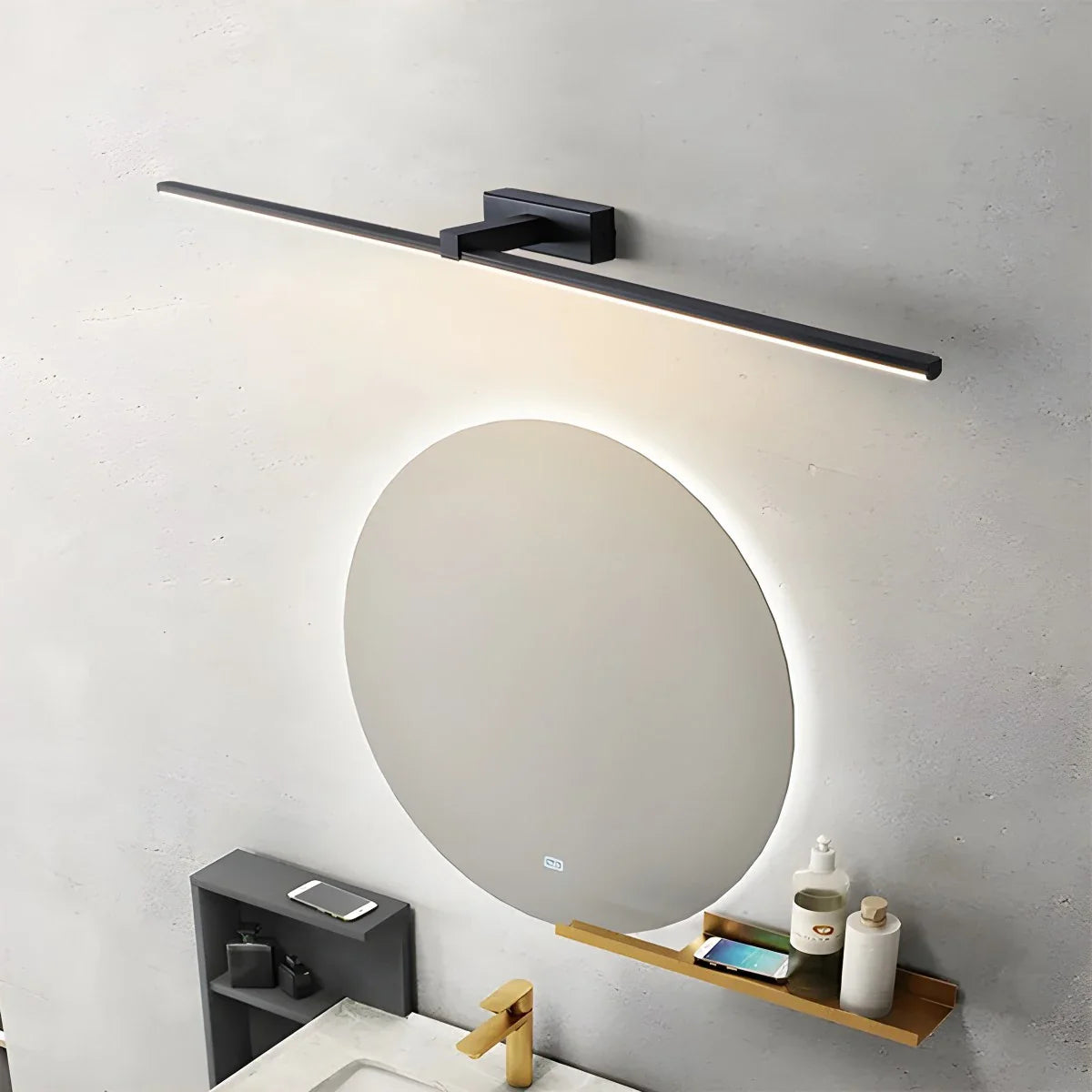 Mizuki – Nordische LED Spiegel-Wandleuchte