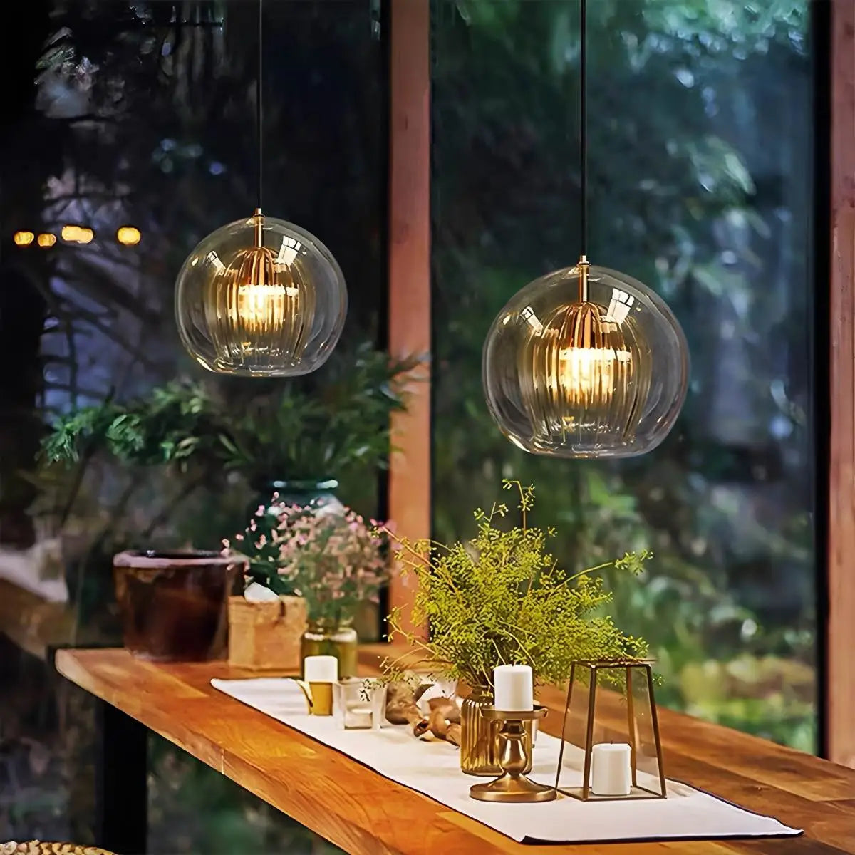 Harumi – Minimalistische Glas-Hängeleuchte