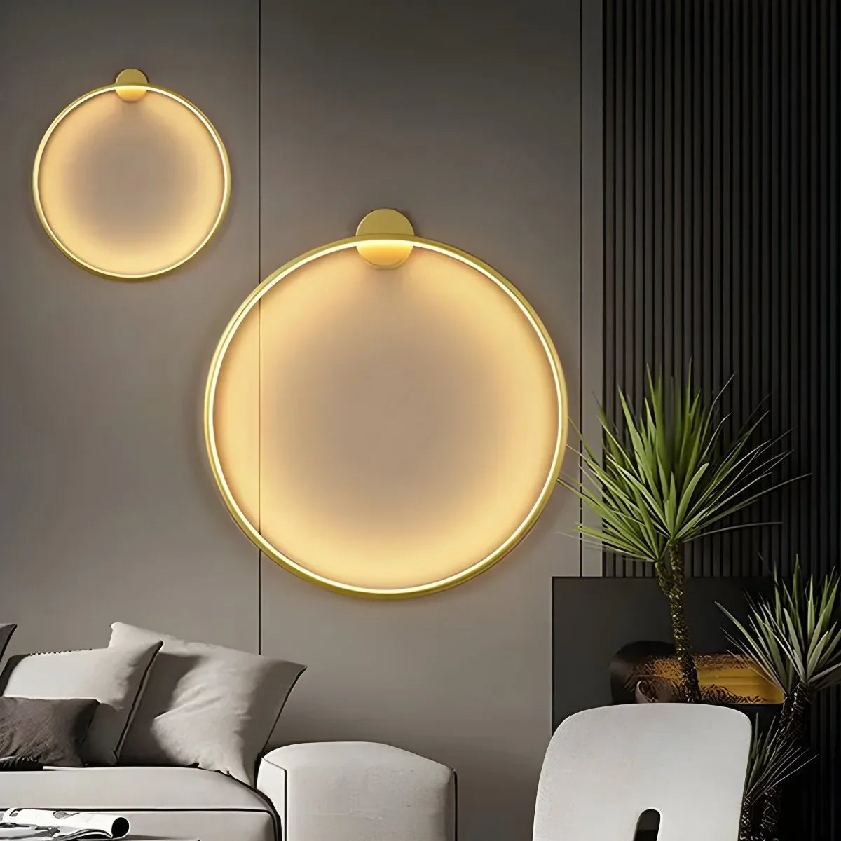 Mika – Light Luxury Kreis-Wandleuchte