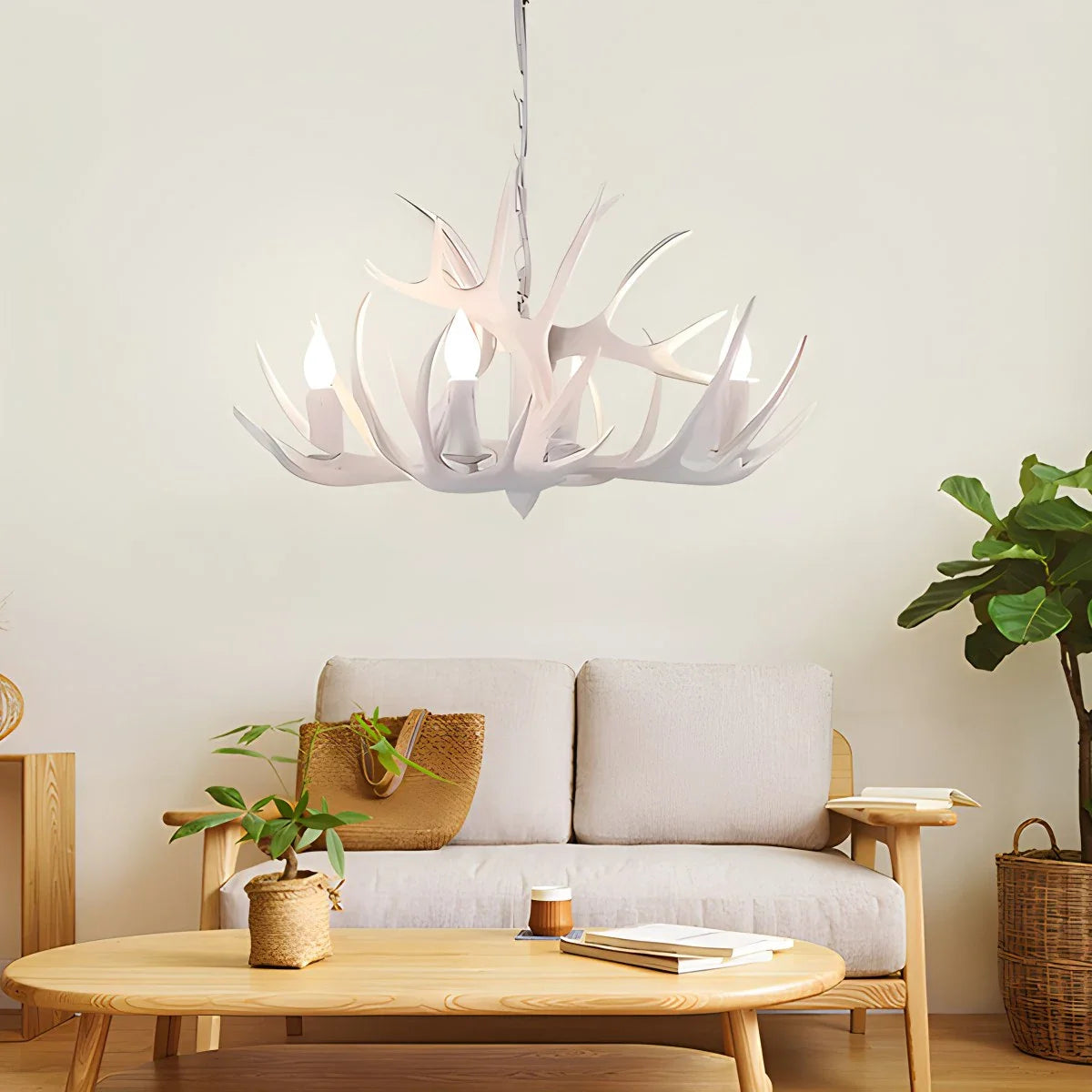 Yukio – Nordischer Geweih Design-Kronleuchter