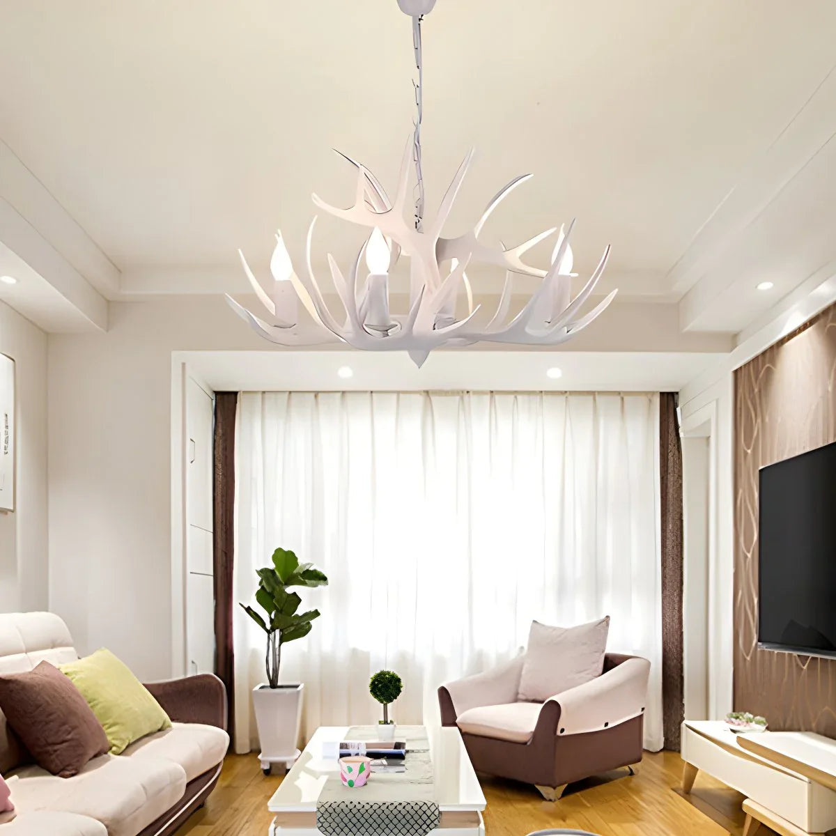 Yukio – Nordischer Geweih Design-Kronleuchter