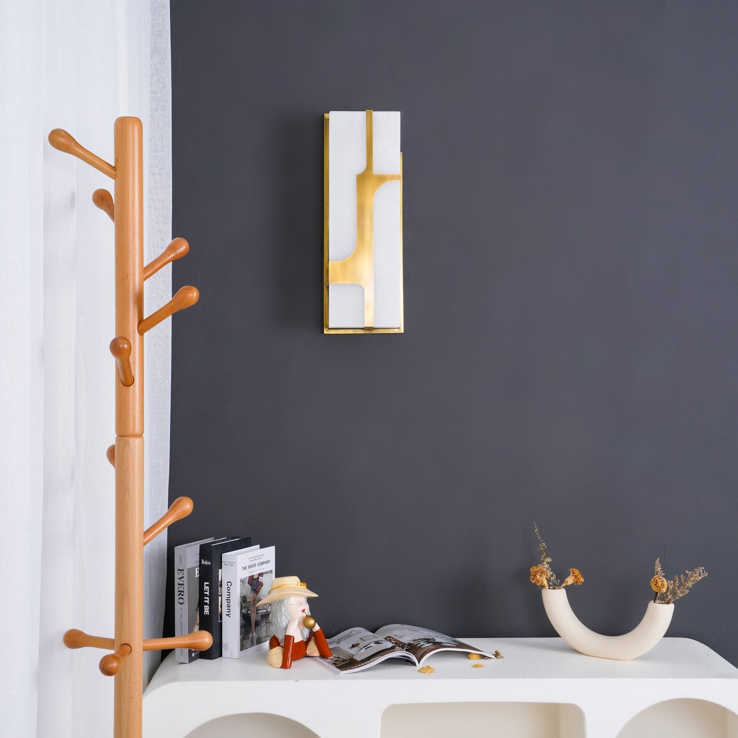 Ariel – Kreative Marmor Wandleuchte