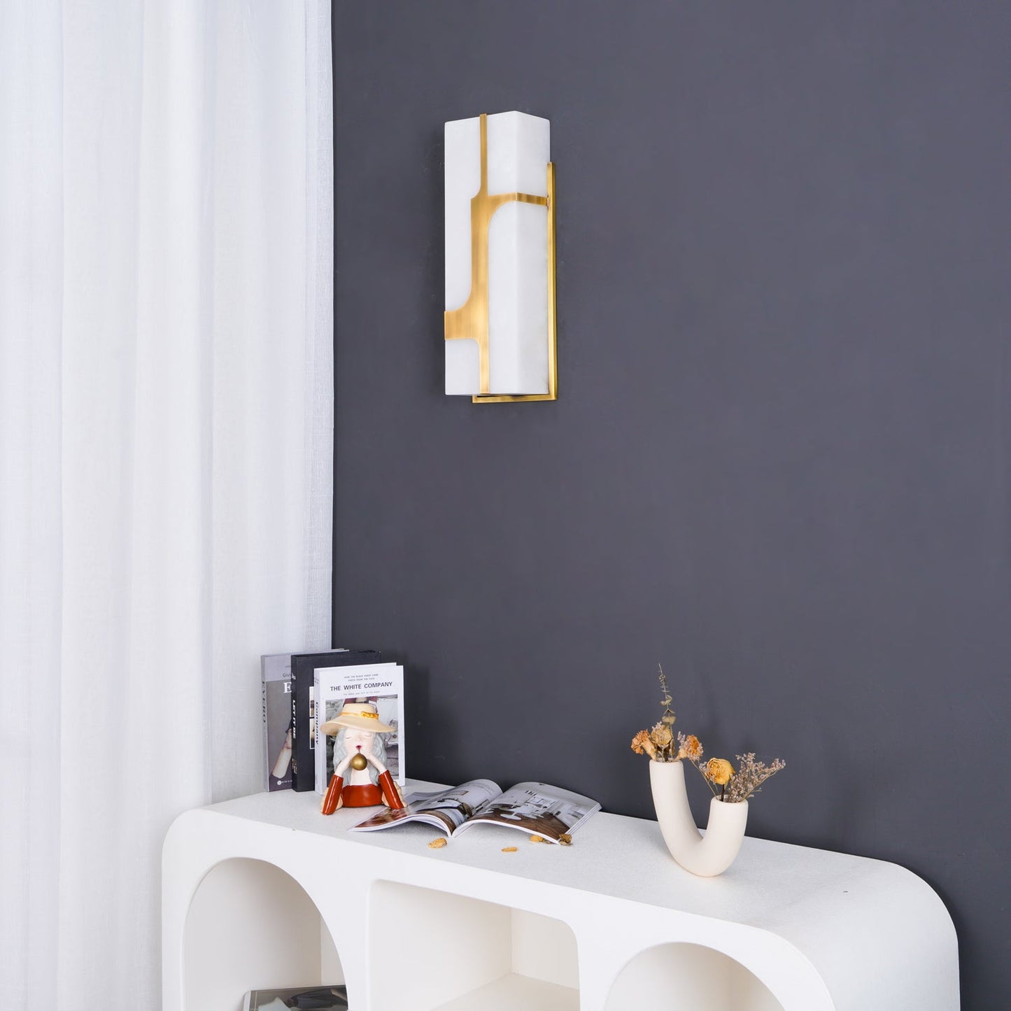 Ariel – Kreative Marmor Wandleuchte