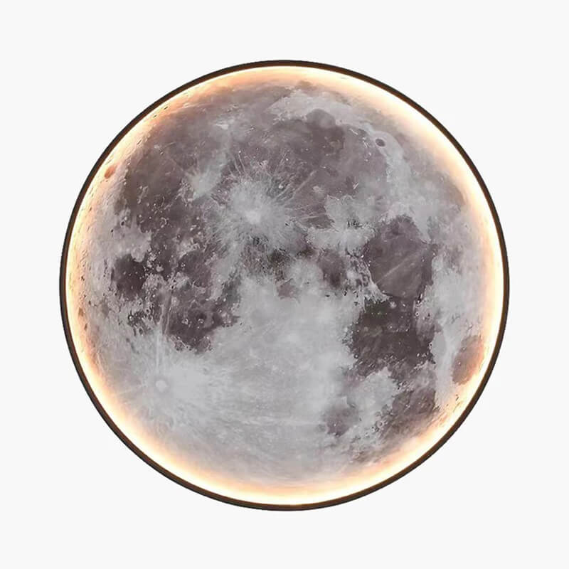 Tsukiko – Runde Mond Design-Wandlampe