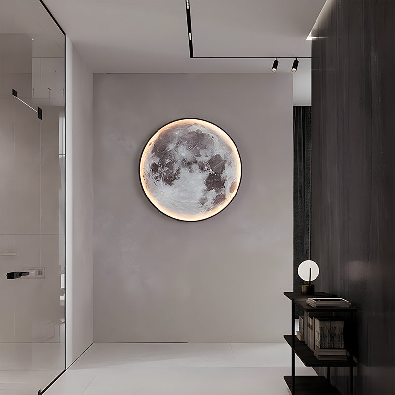 Tsukiko – Runde Mond Design-Wandlampe