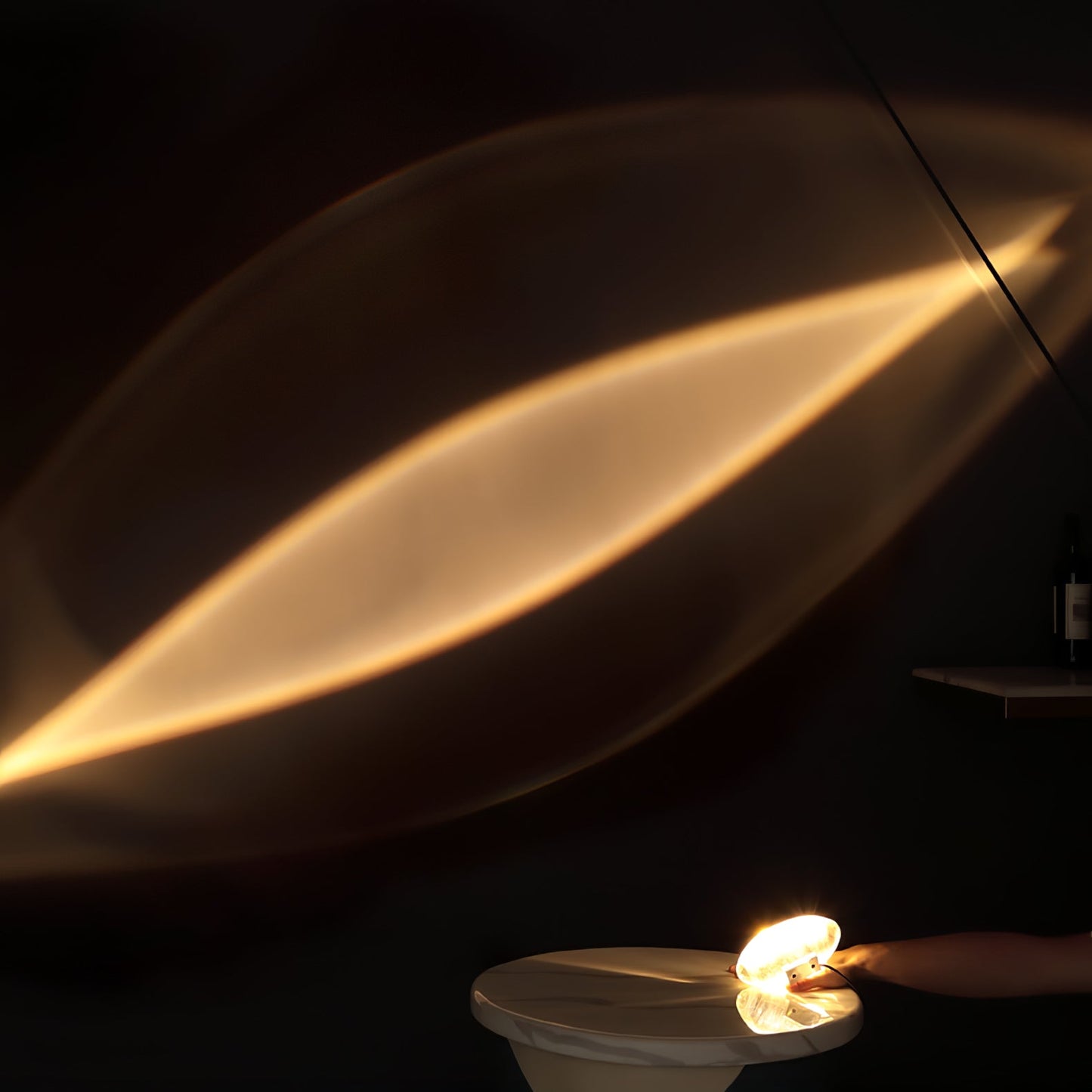 Priya – Kreative Sonnenuntergang Tischlampe