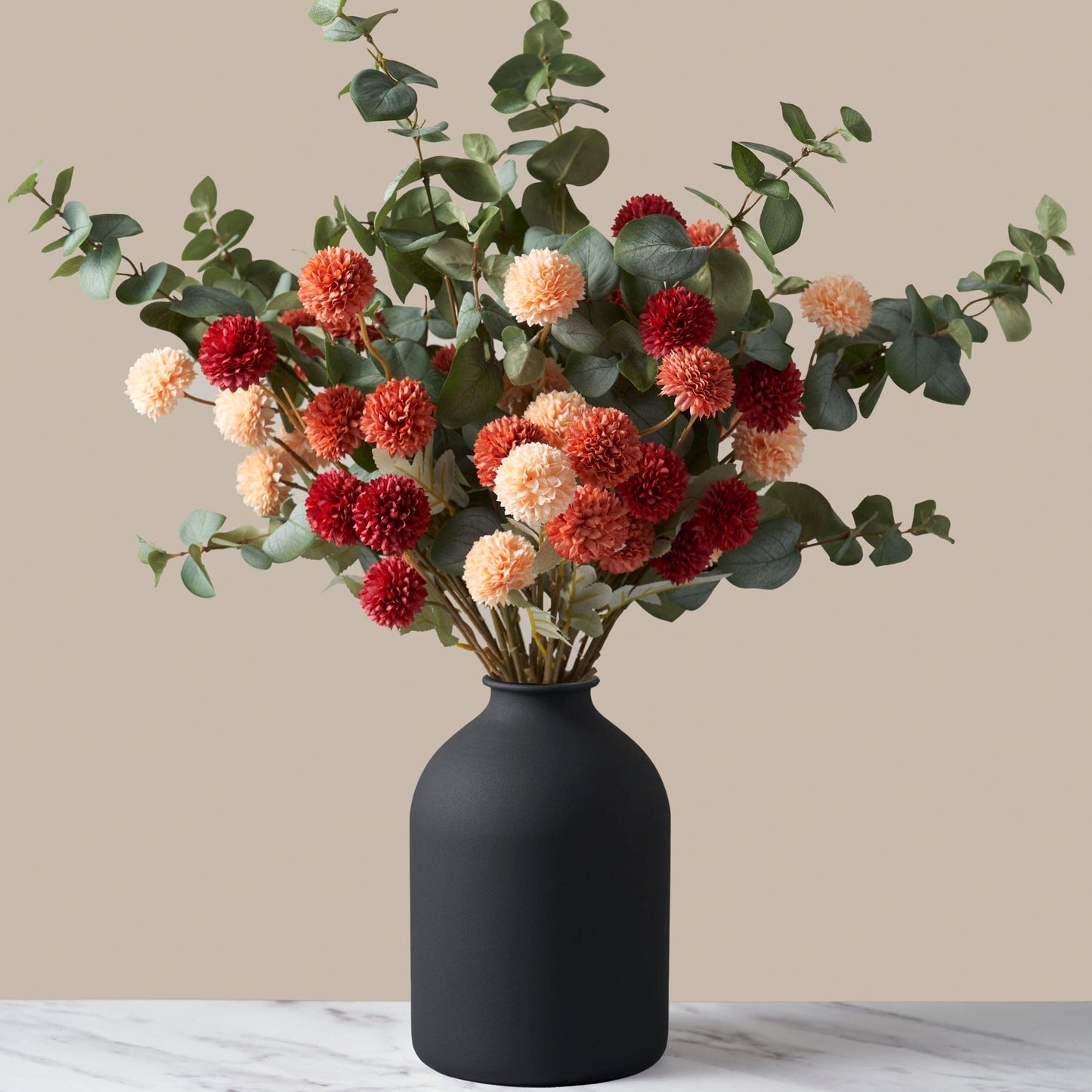 Maria – Pusteblumen-Deko in Herbsttönen