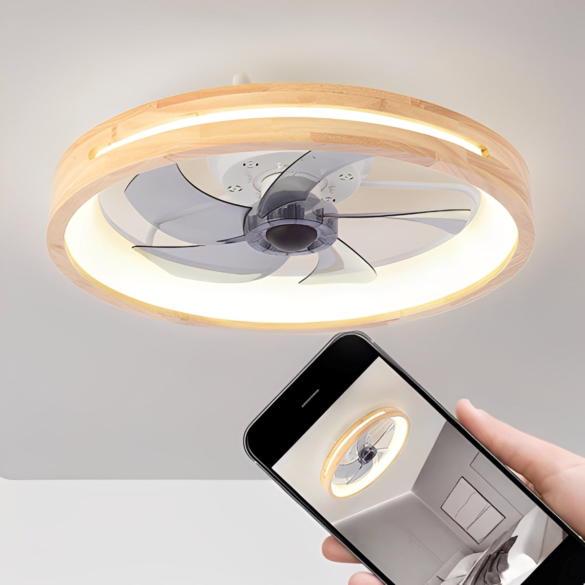 Lennart – Nordischer Deckenventilator mit Licht