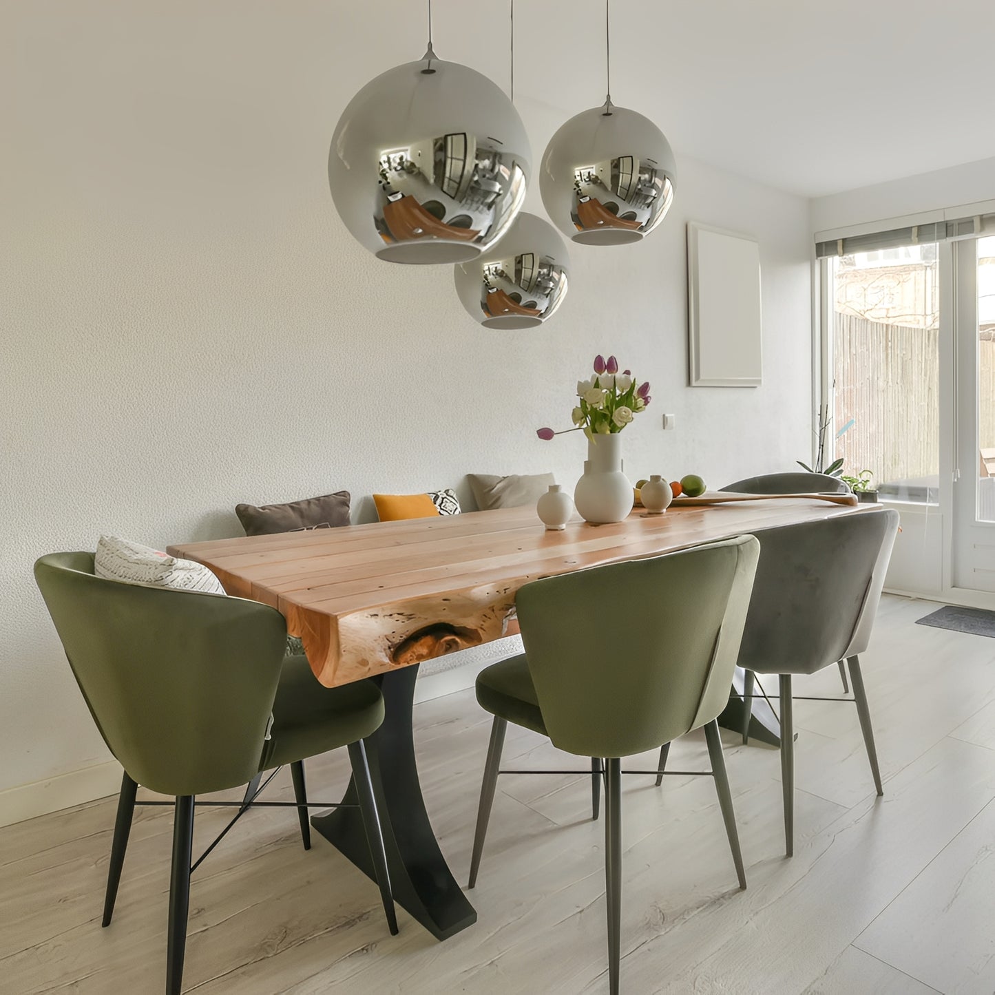Silva – Runde Glas-Pendelleuchte