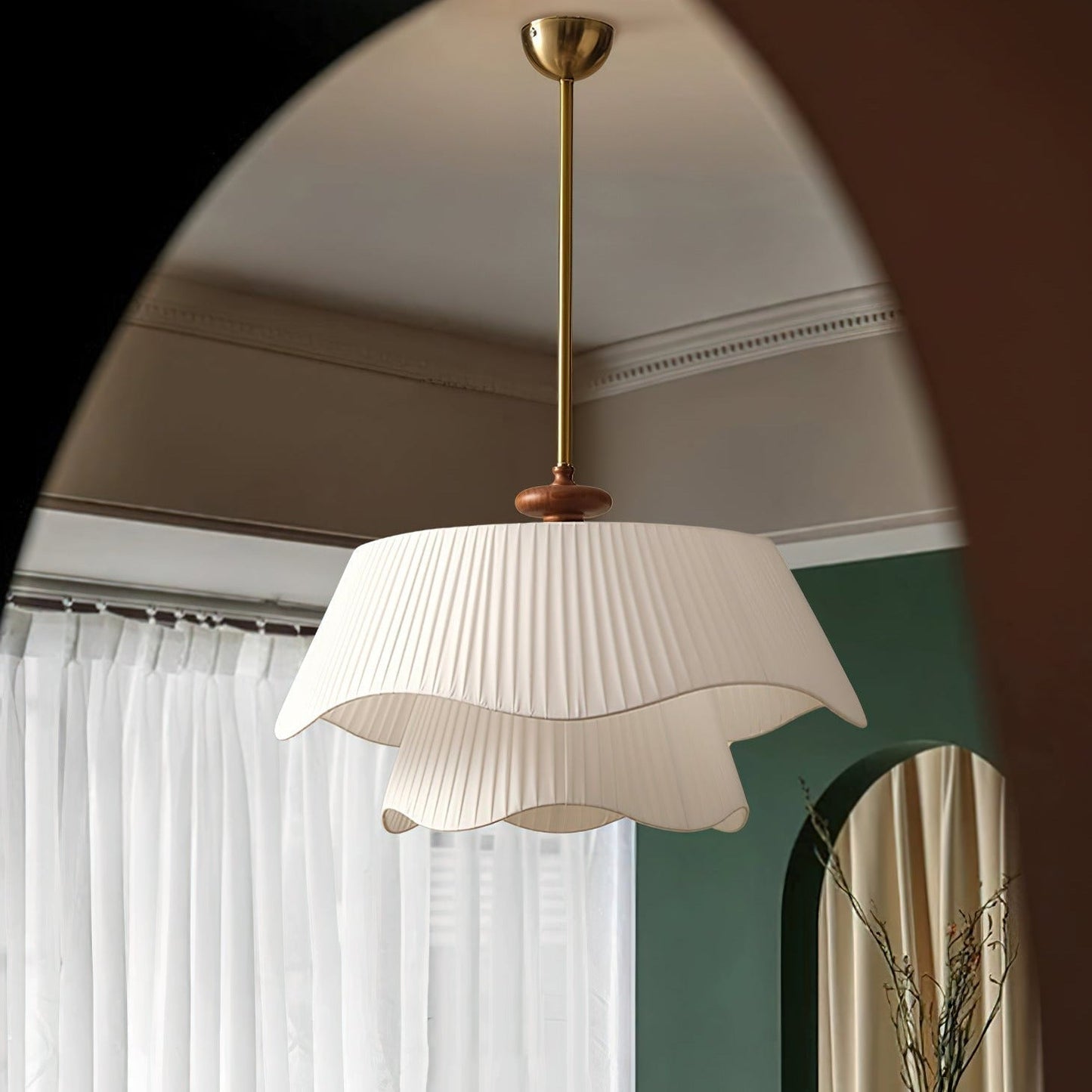 Poca – Französische Cream Style Deckenleuchte