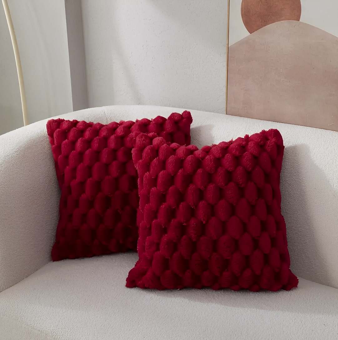 Talia – Weicher Fleecestoff Kissenbezug