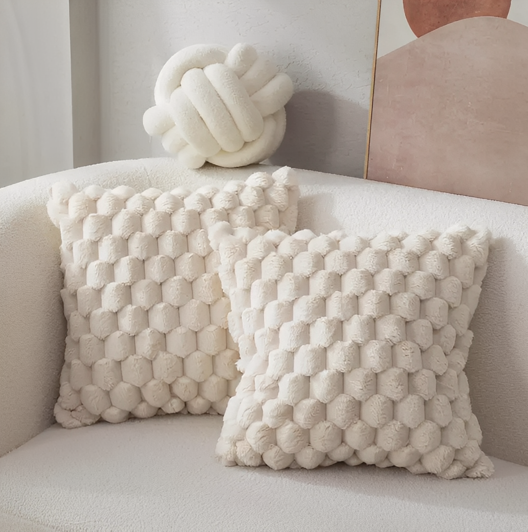 Talia – Weicher Fleecestoff Kissenbezug