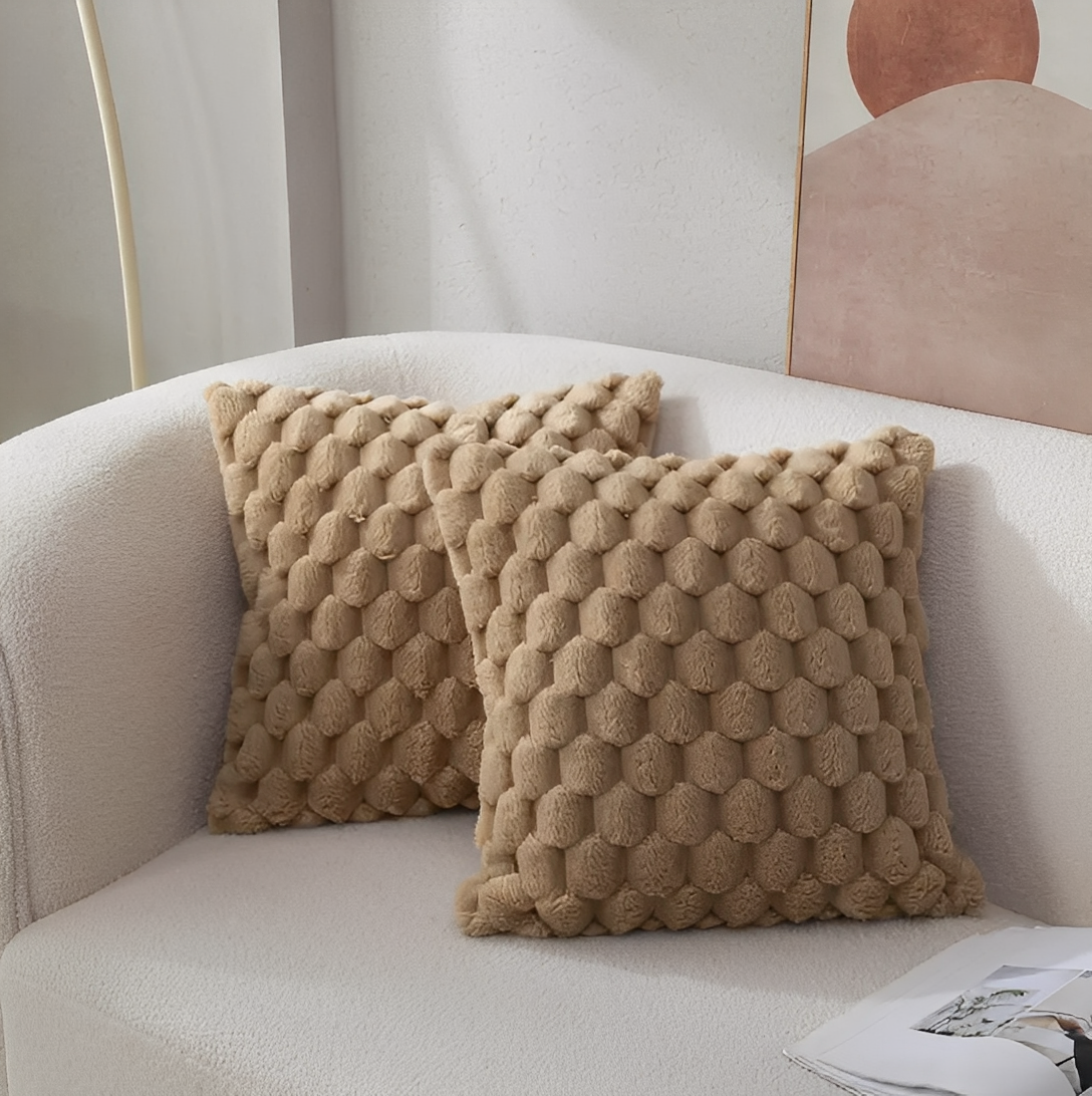 Talia – Weicher Fleecestoff Kissenbezug