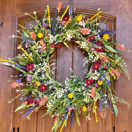 Willow – Simulierte Pflanzen Wildblumen Kranz Dekoration