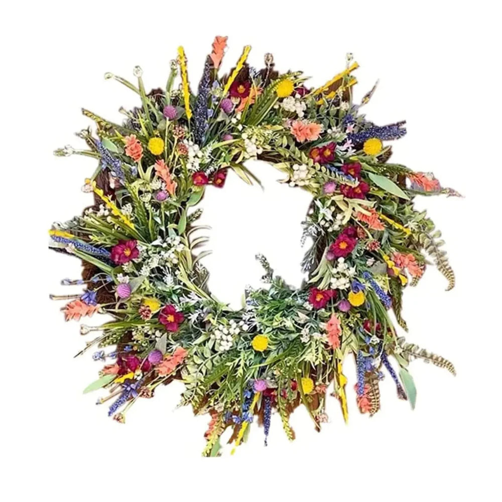 Willow – Simulierte Pflanzen Wildblumen Kranz Dekoration