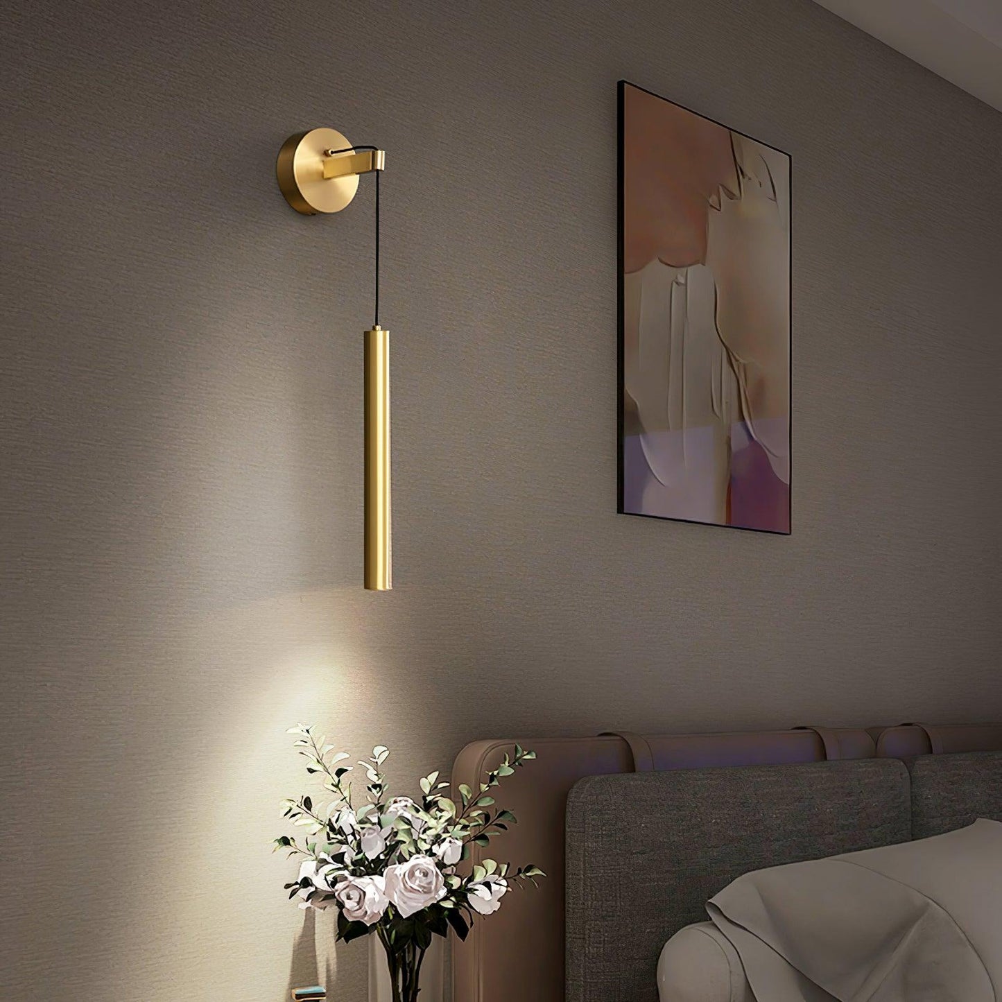 Naira – Kreative Wandleuchte mit Holzmaserung