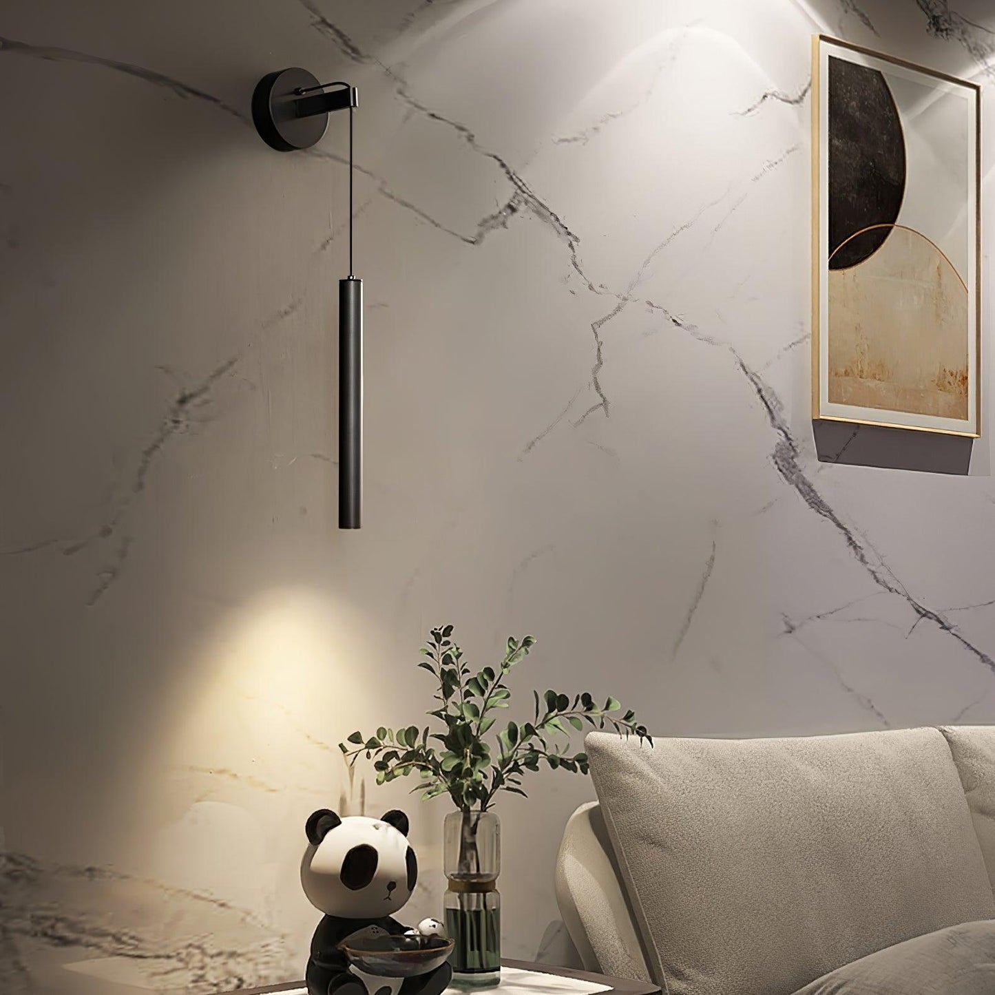 Naira – Kreative Wandleuchte mit Holzmaserung