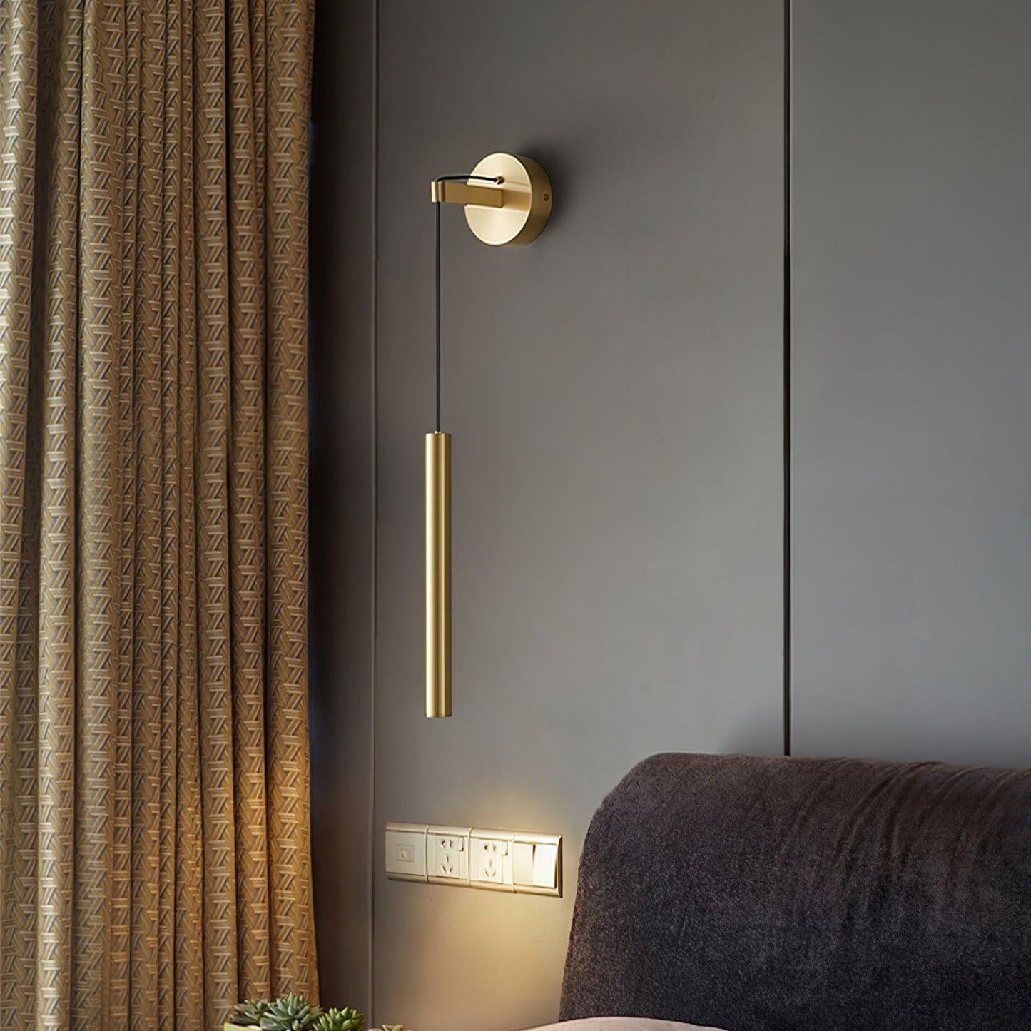 Naira – Kreative Wandleuchte mit Holzmaserung