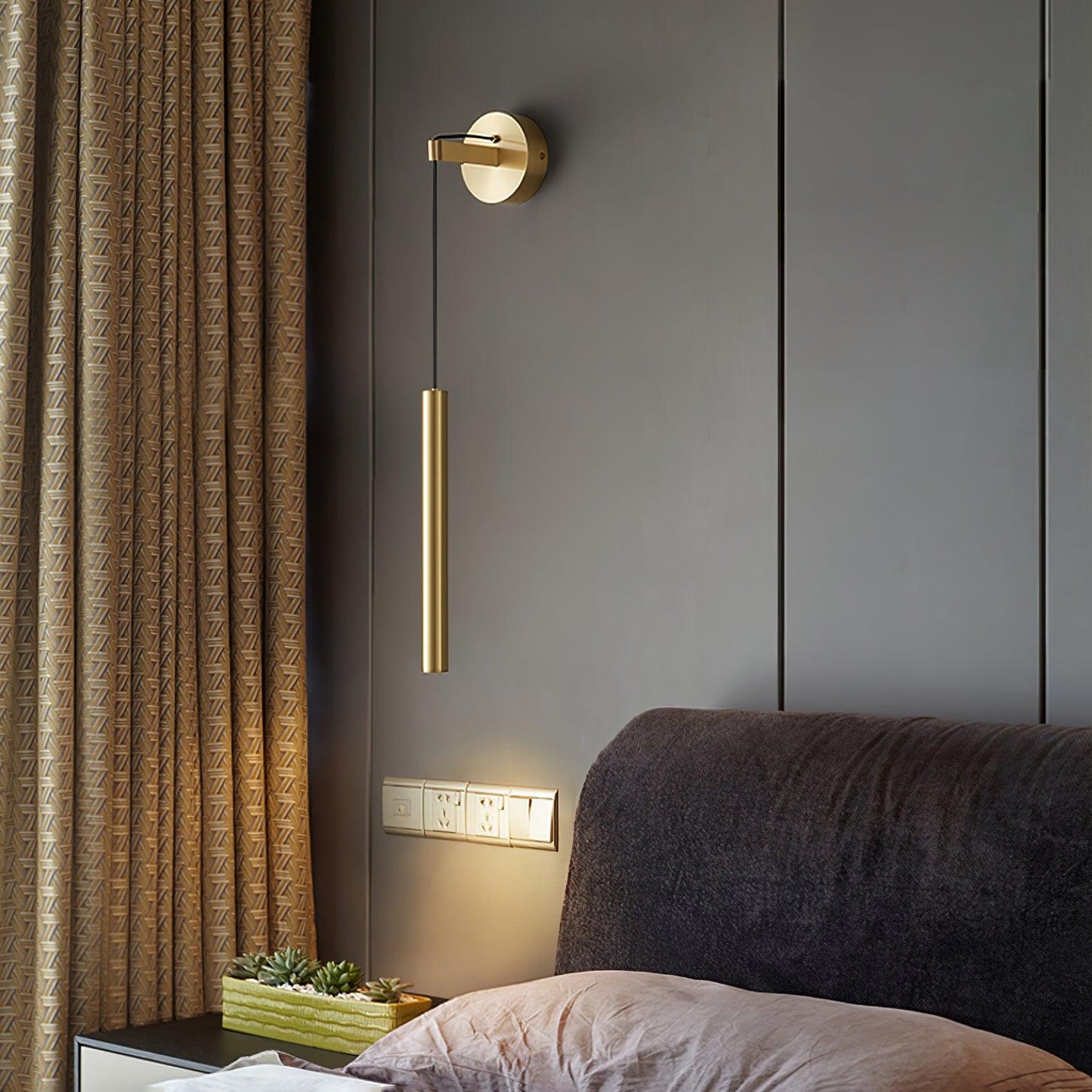 Naira – Kreative Wandleuchte mit Holzmaserung