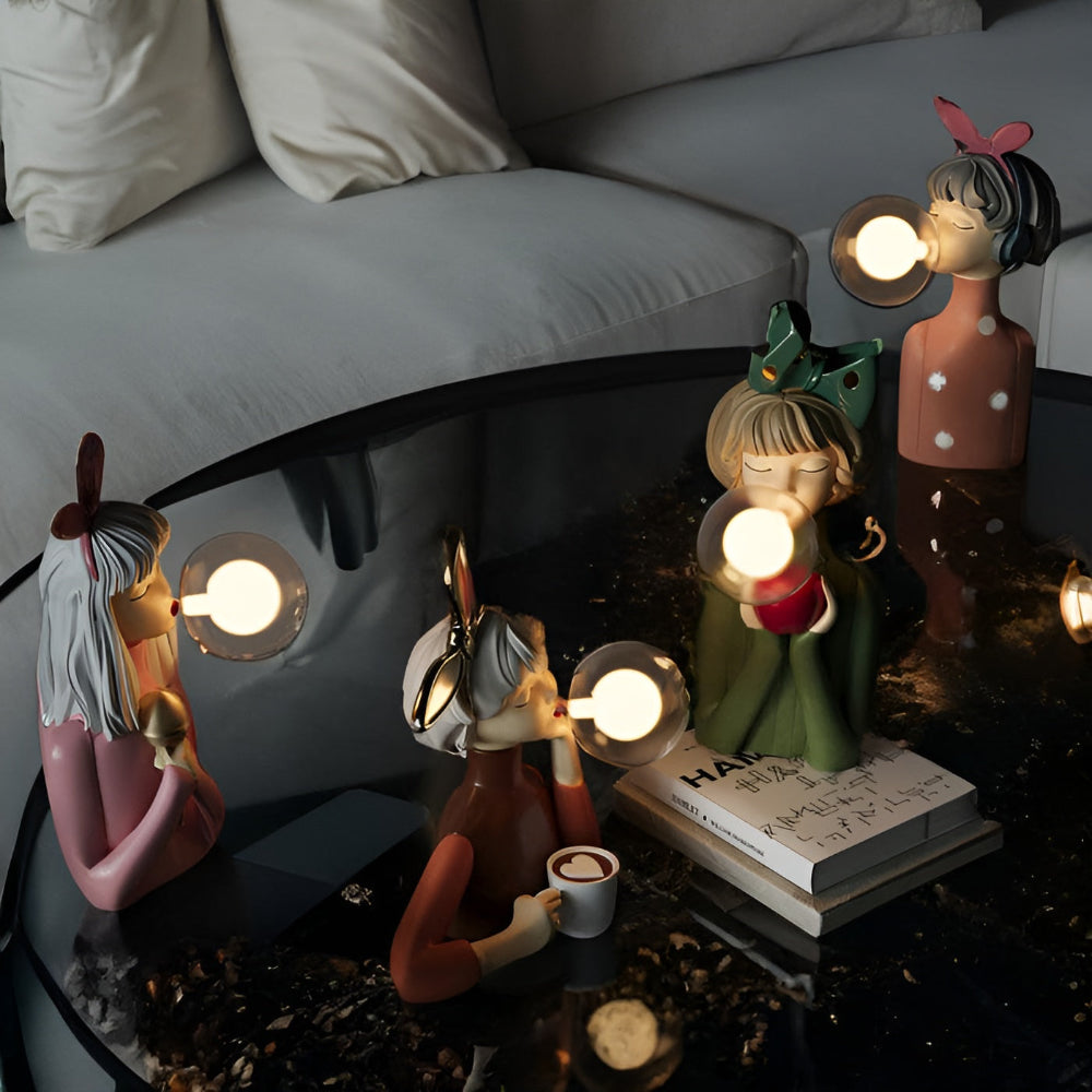 Marilou – Moderne Harz-Tischlampe