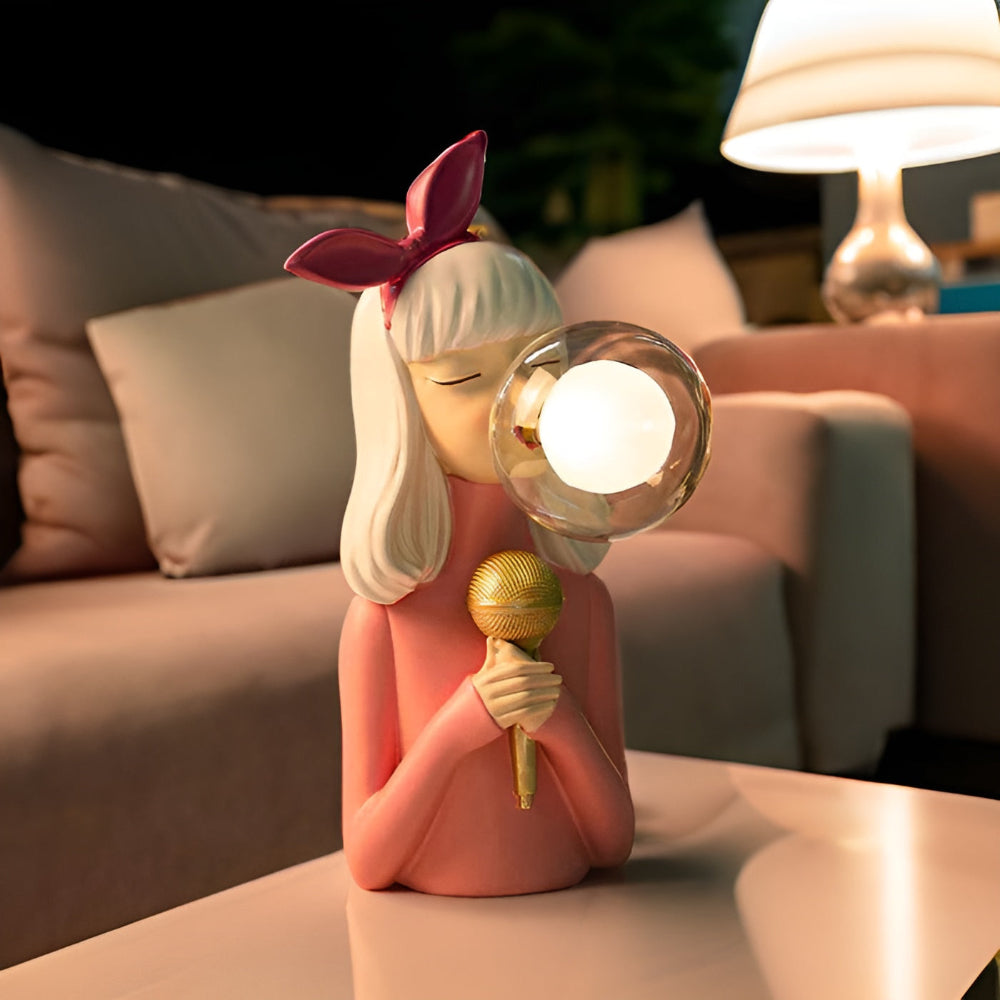 Marilou – Moderne Harz-Tischlampe