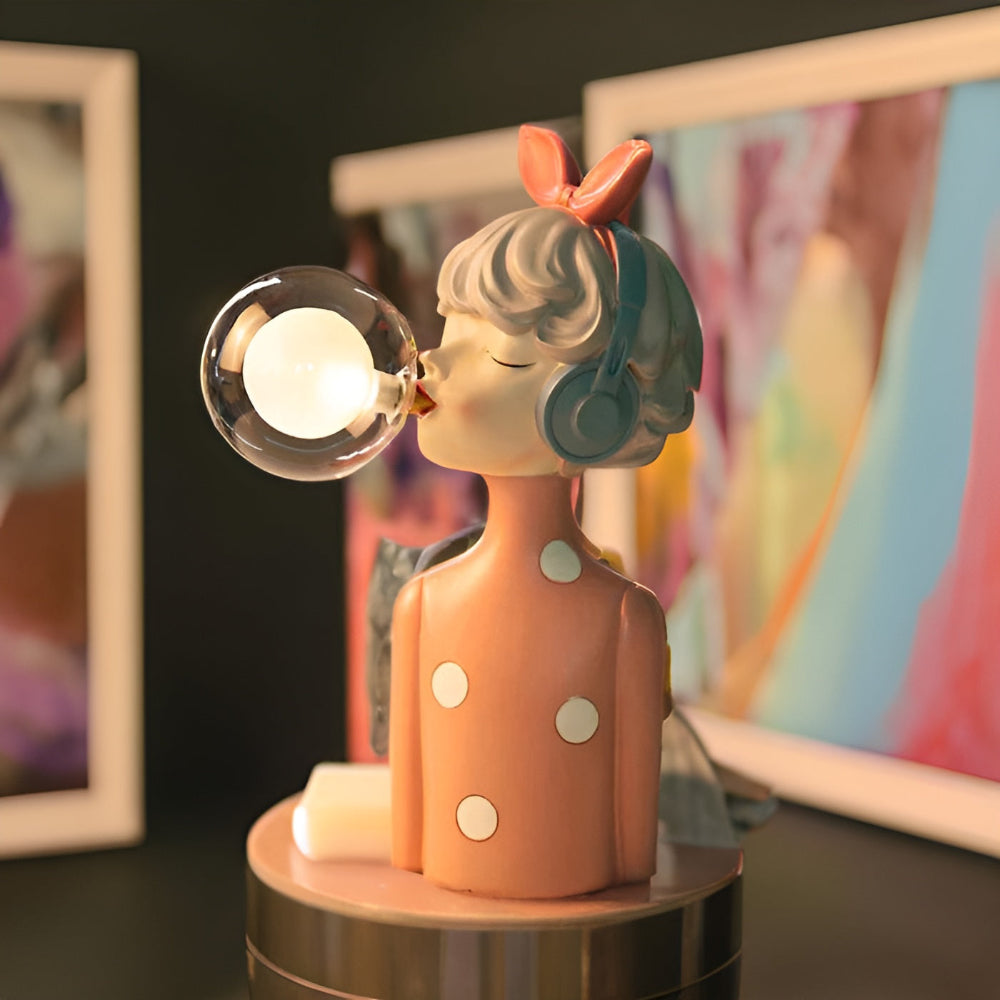 Marilou – Moderne Harz-Tischlampe