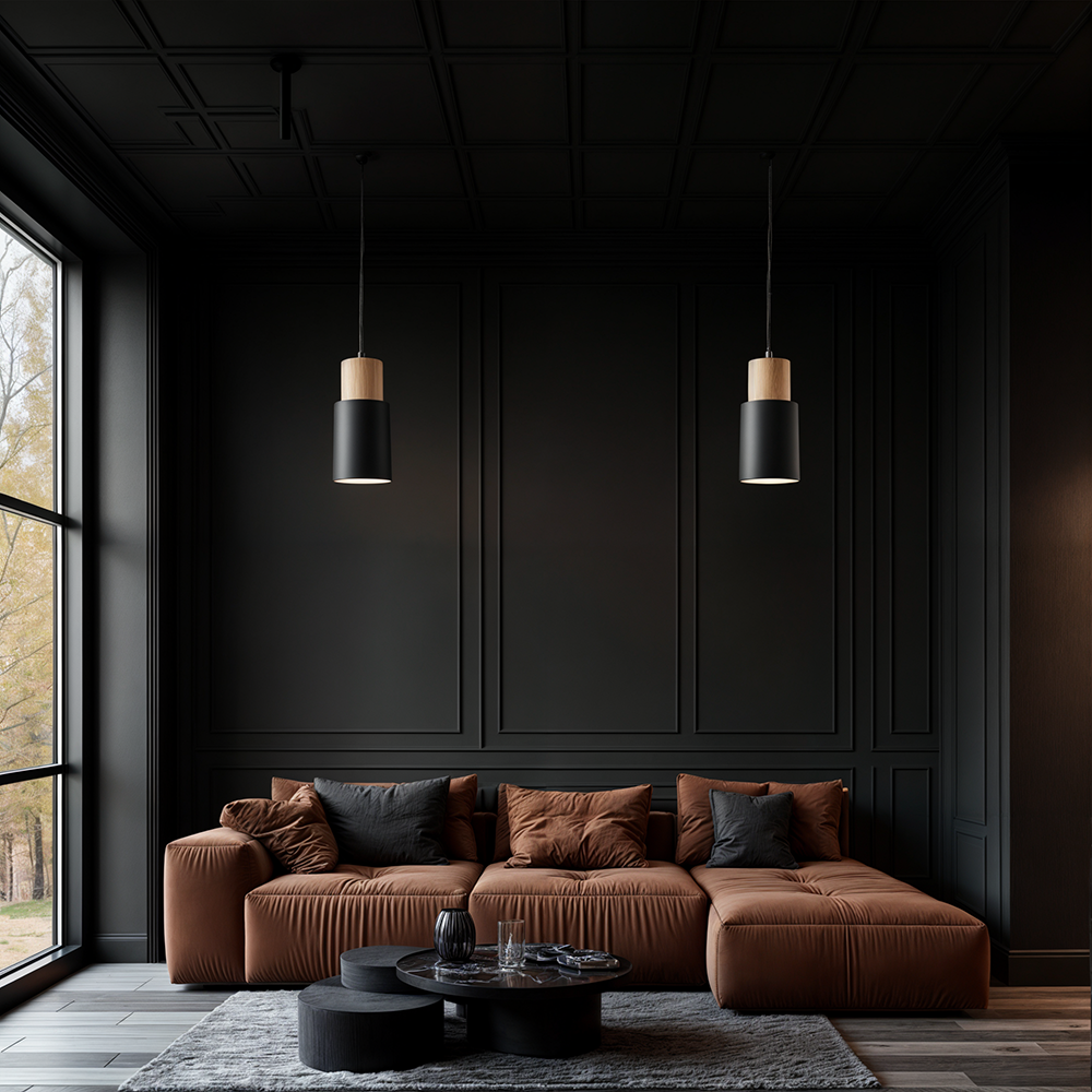 Loewe – Schlichte Holz-Pendelleuchte