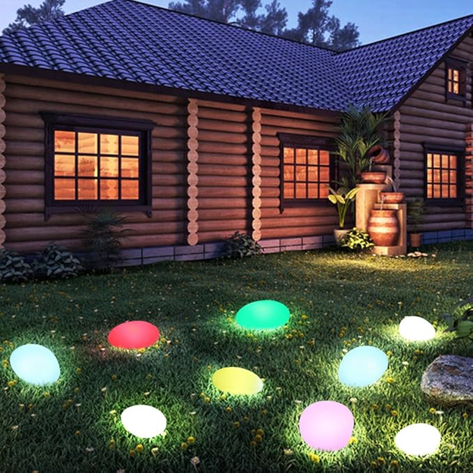Nele – LED Gartenleuchte im Stein-Design