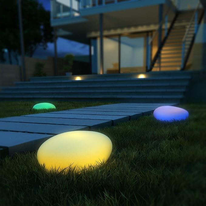 Nele – LED Gartenleuchte im Stein-Design