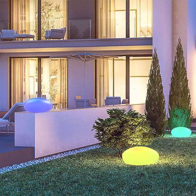 Nele – LED Gartenleuchte im Stein-Design